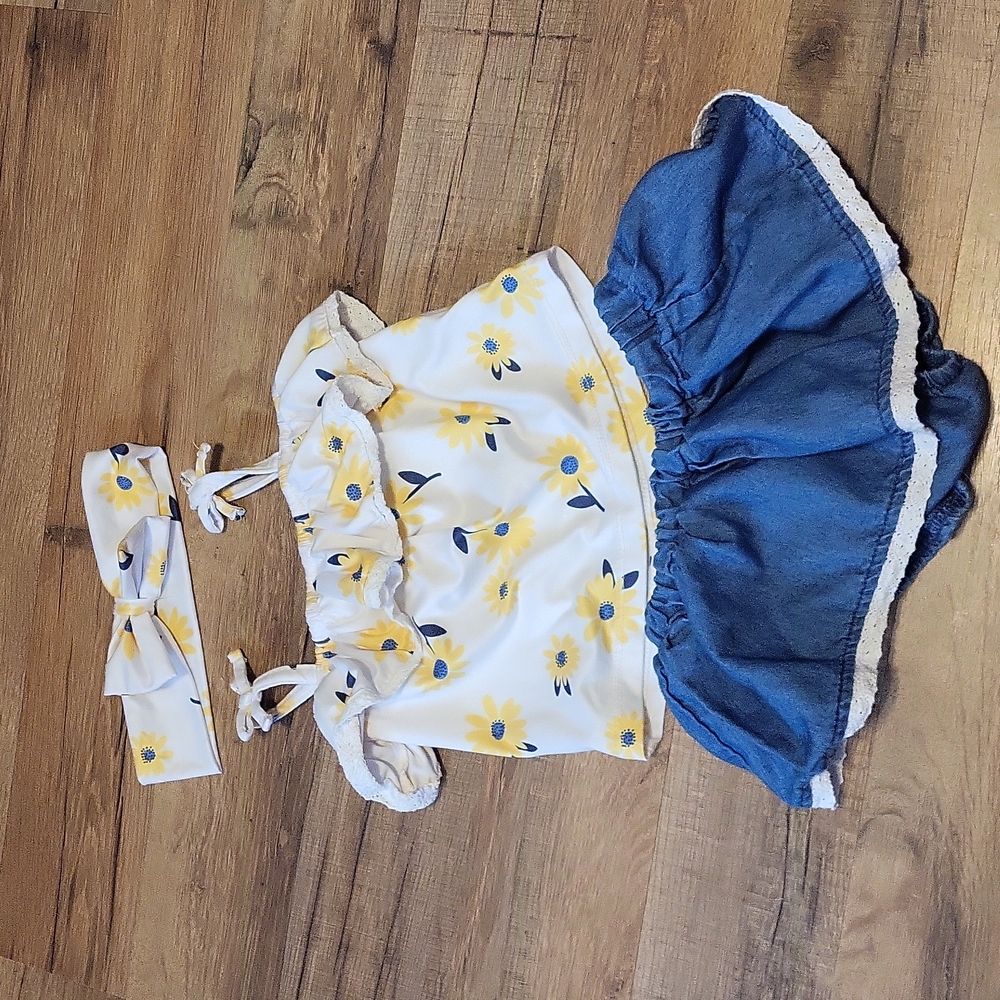 12 month baby girl summer 3 peice set
